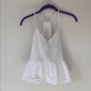 Embroidery Peplum Cami